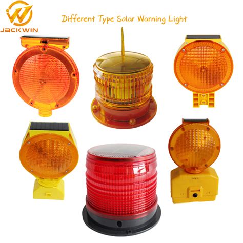 Strobe Beacon Flashing Solar Warning Light Lamp Barricade Rechargeable