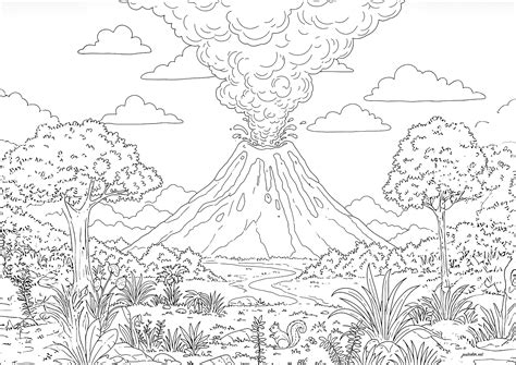 volcano printable 7