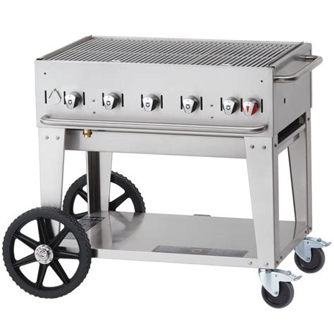 Crown Verity MCB 36 Liquid Propane Portable Outdoor BBQ Grill Charbroiler