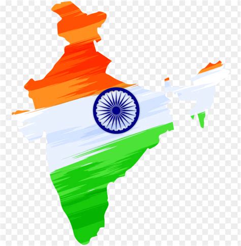 indian independence day design with map transparent - india ...