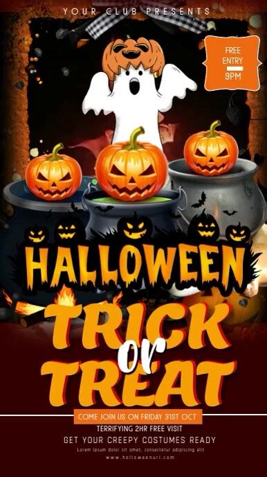 Halloween Trick Or Treat Template Postermywall