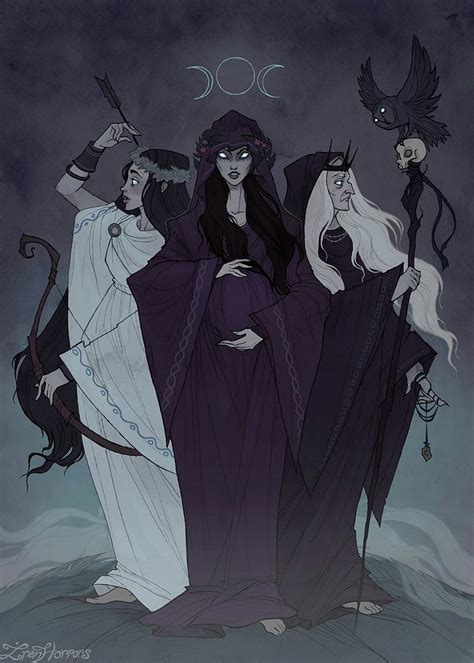 Pin By Наталия On Авторские Triple Goddess Goddess Art Witch Art