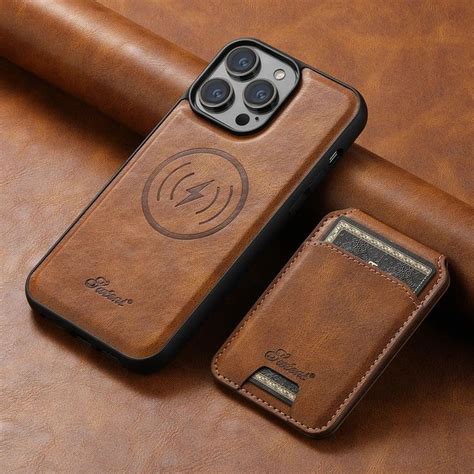 Luxury Magsafe Leather Iphone Card Holder Case Iphone