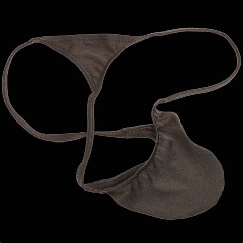 Micro Thong Men S Underwear Slip Male Bikini G String Bulge Pouch Stretchy Shiny EBay