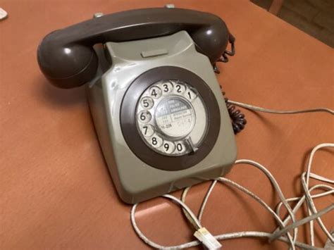 Vintage Retro Two Tone Grey Rotary Gpo Telephone Bt S S