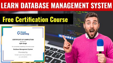 Database Management System Free Online Course Free Courses Online