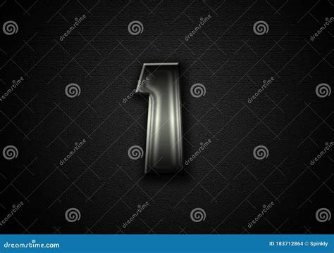 The Number One in Black Textured Background Stock Illustration ...