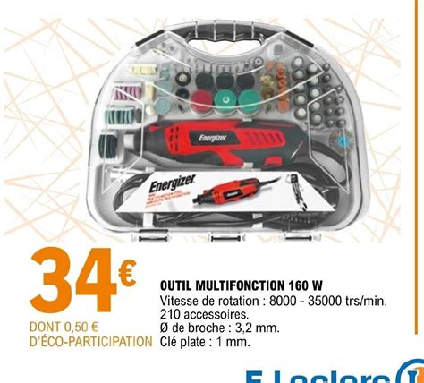 Promo Outil Multifonction 160w Chez E Leclerc Brico