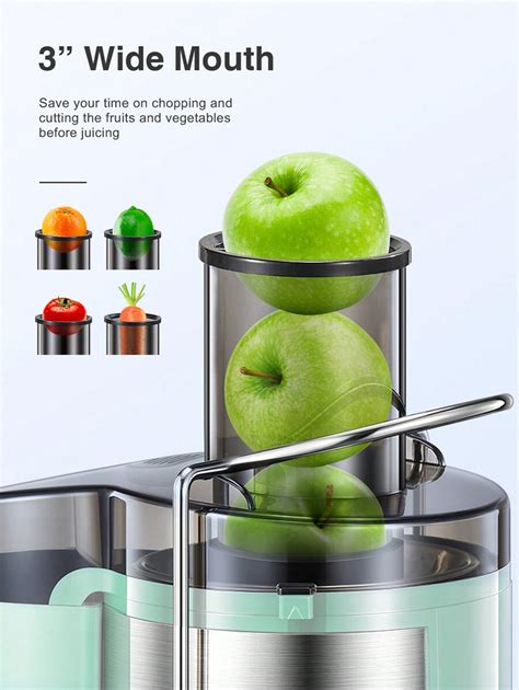 Qcen Juicer Machine W Centrifugal Juicer Extractor With Wide Mouth