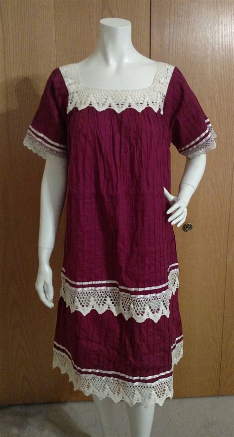 Vintage Boho Dress Moo Moo Dress House Dress Pajama Dress - Etsy