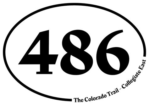 CT 486 Miles Sticker - Colorado Trail Foundation