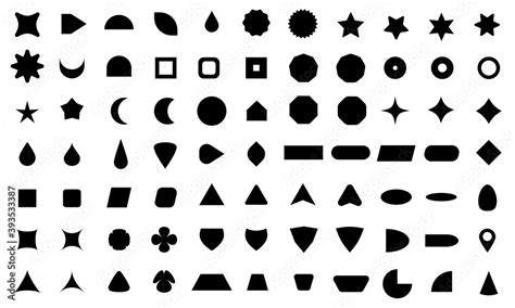 Vector Basic Shape Collection For Your Design Polygonal Elements With