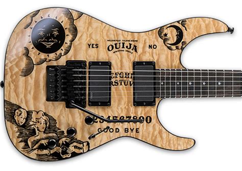 esp unveils kirk hammett signature kh ouija natural guitar guitar world