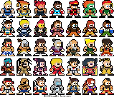 8 Bit Style Super Street Fighter 4 Art