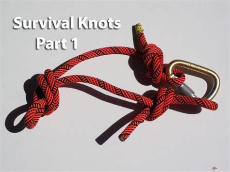 Survival Knot Series - Part 1 - MyGreenTerra - SurvivalSkills