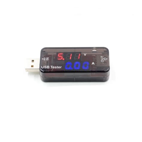 USB Charger Tester Double Row Shows USB Current Voltage Charging