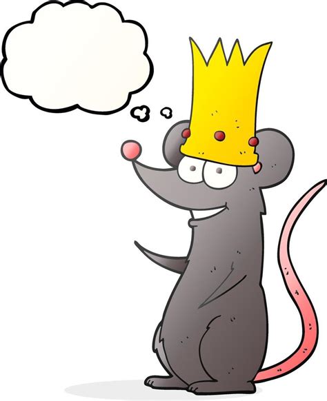 freehand drawn thought bubble cartoon rat king 11181810 Vector Art at Vecteezy