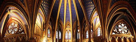 The Upper Chapel Of The Sainte Chapelle In Paris Built Between