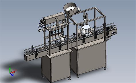 自动灌装封盖设备solidworks 2016模型图纸下载 懒石网