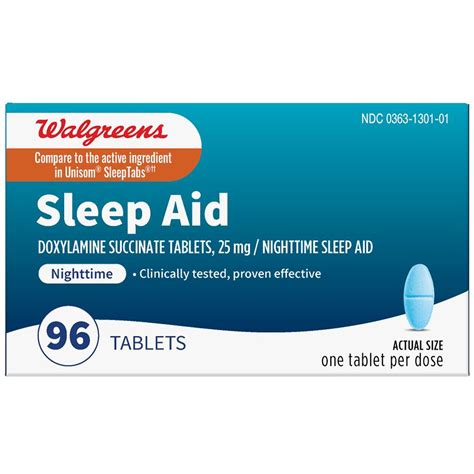 Walgreens Wal Som Nighttime Sleep Aid Tablets Walgreens