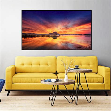 Quadro Decorativo Paisagem Pôr Do Sol Moderno Lançamento Elo7