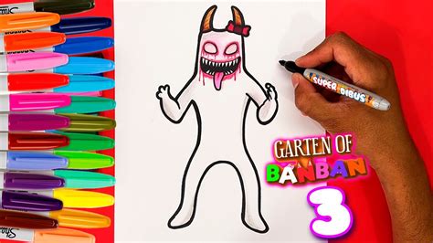 Como Dibujar A Evil Banbaleena De Garten Of Banban Youtube