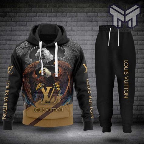 Louis Vuitton Eagle Hoodie Sweatpants Pants Hot 2023 Lv Luxury Clothing