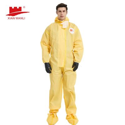 China Cat III Type 3B 4B Chemical Liquid Tight Coverall Manufacturers