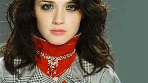 X Alexis Bledel Women Blue Eyes Brunette Freckles Closeup