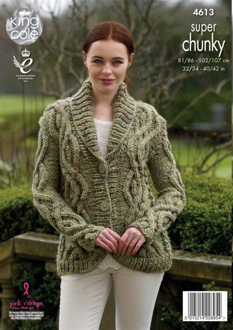 Coatigan And Cardigan Knitted With Big Value Super Chunky Twist King Cole Super Chunky Knit