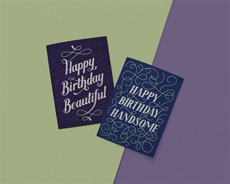 Romantic Birthday Cards — Andrea Fellenz | Lettering Artist & Graphic Designer