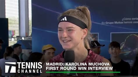 Karolína Muchová Discusses Idol Roger Federer 2023 Madrid First Round