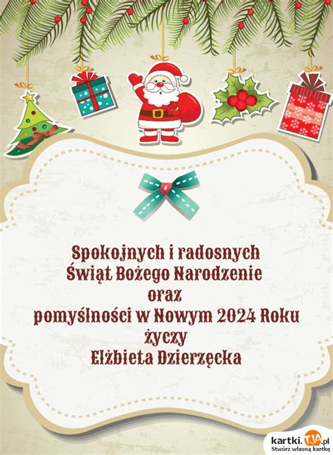 Spokojnych i radosnych Świąt Bożego Narodzenie oraz pomyślności w Nowym