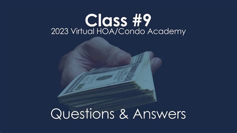 Virtual Hoa Condo Academy Questions Answers Youtube