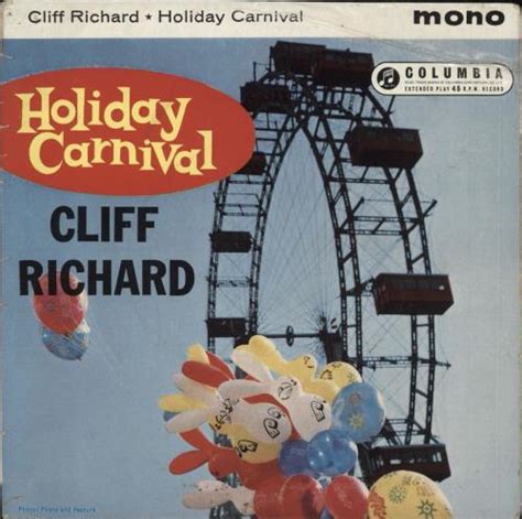 Cliff Richard Holiday Carnival Ep Blue Black Label Ex Uk 7 Vinyl