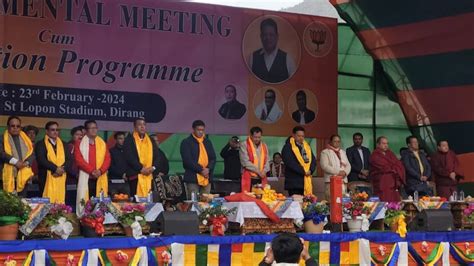 Arunachal Cm Pema Khandu Declares Phurpa Tsering As Bjp Candidate For