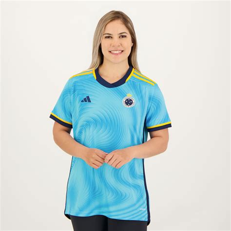 Camisa Adidas Cruzeiro III 2023 Feminina FutFanatics