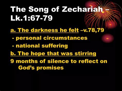 Ppt The Song Of Zechariah Lk167 79 Powerpoint Presentation Free