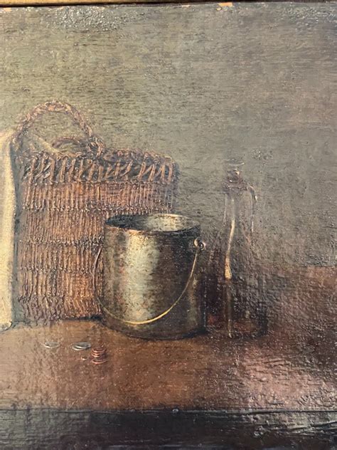 Proantic Nature Morte Huile Sur Toile Ecole Italienne 19 ème