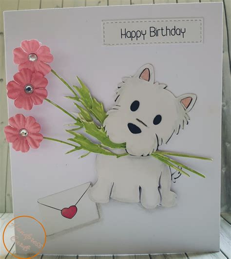 Westie Happy Birthday Card Handmade Personalised Greeting Cards For All Occasions