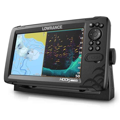 Lowrance Hook Reveal Hdi Row With Transducer And Wolrd Base