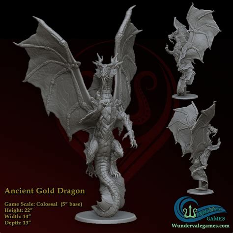 Ancient Gold dragon | MiniHoarder