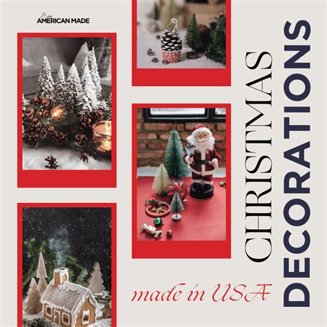 22 Christmas Decorations Made in USA - Miss American Made