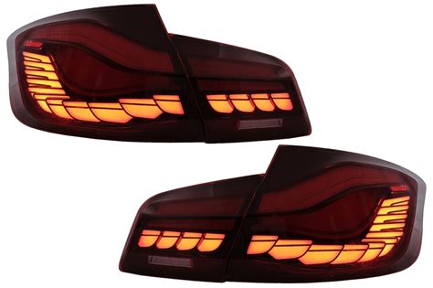 Oled Taillights Suitable For Bmw 5 Series F10 2011 2017 Red Clear With Dynamic Sequential