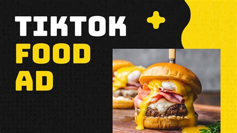 Tiktok Food Ad Video Template Editable Youtube