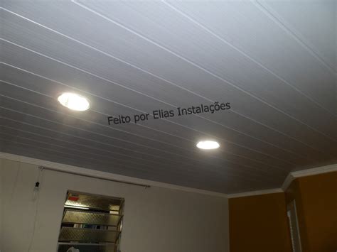 Forro De Gesso E Pvc - Elias Instalador: Forro de PVC com detalhes de gesso