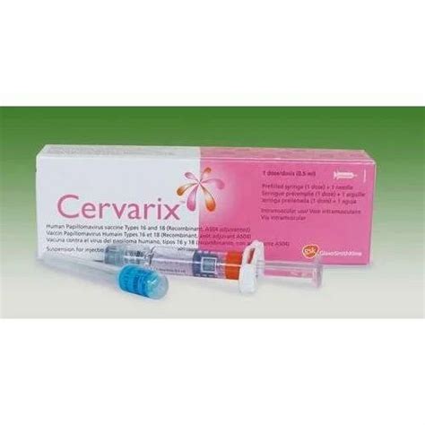 Cervarix Vaccine at Rs 4353/vial | Anti Cancer Injection in Baripada ...