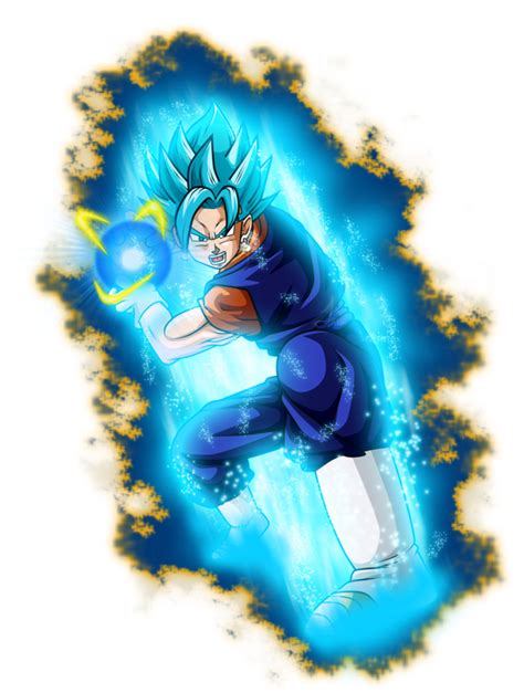 Vegetto Super Saiyan Bluetécnica Final Kamehameha Dragon Ball Super