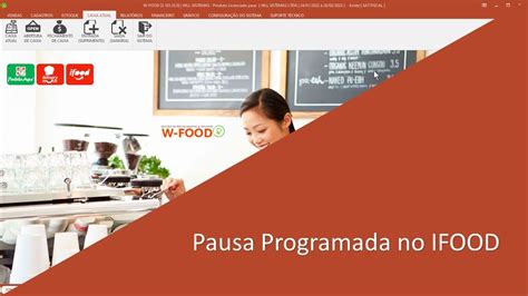 W FOOD PAUSA PROGRAMADA NO IFOOD YouTube