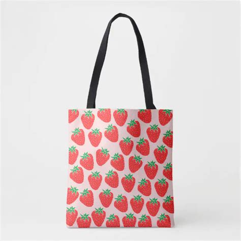 Cute Strawberries Tote Bag Zazzle